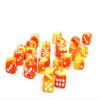 25 Count Pack of 12mm D6 Dice - Matching Collection of 6 Sided Dice with Pips (Blazing Sun) view 3