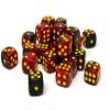 25 Count Pack of 12mm D6 Dice - Matching Collection of 6 Sided Dice with Pips (Lava Swirl) view 1