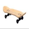 Teak Tuning 34mm Pro Fingerboard Heat Transfer Graphic Complete - Fully Assembled with Pro Level Parts - Pro Shaped Wood Deck (34x97mm), UltraSpin Wheels, Prodigy Trucks - Midnight Stare view 3