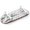 Teak Tuning 34mm Pro Fingerboard Heat Transfer Graphic Complete - Fully Assembled with Pro Level Parts - Pro Shaped Wood Deck (34x97mm), UltraSpin Wheels, Prodigy Trucks - Raised Hexagons view 2