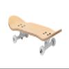 Teak Tuning 34mm Pro Fingerboard Heat Transfer Graphic Complete - Fully Assembled with Pro Level Parts - Pro Shaped Wood Deck (34x97mm), UltraSpin Wheels, Prodigy Trucks - Raised Hexagons view 3