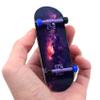 Teak Tuning 34mm Pro Fingerboard Heat Transfer Graphic Complete - Fully Assembled with Pro Level Parts - Pro Shaped Wood Deck (34x97mm), UltraSpin Wheels, Prodigy Trucks - Galaxy view 1
