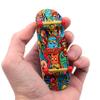 Teak Tuning 32mm Pro Fingerboard Heat Transfer Graphic Complete - Fully Assembled with Pro Level Parts - Pro Shaped Wood Deck (34x97mm), UltraSpin Wheels, Prodigy Trucks - Bubble Bushings & Monsters view 1