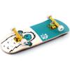 Teak Tuning 32mm Pro Fingerboard Heat Transfer Graphic Complete - Fully Assembled with Pro Level Parts - Pro Shaped Wood Deck (34x97mm), UltraSpin Wheels, Prodigy Trucks - Teal Yeti view 2