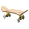 Teak Tuning 32mm Pro Fingerboard Heat Transfer Graphic Complete - Fully Assembled with Pro Level Parts - Pro Shaped Wood Deck (34x97mm), UltraSpin Wheels, Prodigy Trucks - Teal Yeti view 3