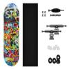 Teak Tuning 34mm Pro Fingerboard Heat Transfer Graphic Complete - Fully Assembled with Pro Level Parts - Pro Shaped Wood Deck (34x97mm), UltraSpin Wheels, Prodigy Trucks - Graffiti Wall view 4