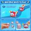 Super Wings Toys, 4 PCS Super Pet Sets, Glow and Face-Changing Transformable Toys Jett Donnie Paul Dizzy Pet, Stacking Toys for Toddlers Kids 3 4 5 6 7 Year Old view 2