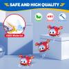 Super Wings Toys, 4 PCS Super Pet Sets, Glow and Face-Changing Transformable Toys Jett Donnie Paul Dizzy Pet, Stacking Toys for Toddlers Kids 3 4 5 6 7 Year Old view 4
