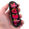 Teak Tuning 32mm Pro Fingerboard Heat Transfer Graphic Complete - Fully Assembled with Pro Level Parts - Pro Shaped Wood Deck (34x97mm), UltraSpin Wheels, Prodigy Trucks - Donut Teak Logo view 1