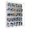 AITEE Acrylic Display Case with Mirrored Back, Display Cabinet for Mini Funko Pop Figures, Dust-Proof Clear Wall Mounted or Desktop 5 Tiers Storage Organizer, for Mini Toys, Rock Stone and Figures view 1