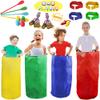 28PCS Potato Sack Race Bags, Egg and Spoon Race, Carnival Games 3-Legged Relay Race Bands, Outdoor Games for Kids and Adults (with Game Prizes & Whistles), Outside Yard Lawn Birthday Party Games view 1