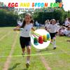 28PCS Potato Sack Race Bags, Egg and Spoon Race, Carnival Games 3-Legged Relay Race Bands, Outdoor Games for Kids and Adults (with Game Prizes & Whistles), Outside Yard Lawn Birthday Party Games view 4
