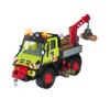 Dickie 203749032 Unimog Electric Winch Log Truck with Lever Control, Light and Sound Effects, for Children Ages 3 and Up view 1