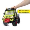 Dickie 203749032 Unimog Electric Winch Log Truck with Lever Control, Light and Sound Effects, for Children Ages 3 and Up view 4