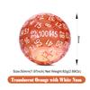 100 Sided Dice DNDND D100 Die with Translucent Pouch for Dungeons and Dragons(Translucent Orange with White Number) view 2