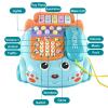 Baby Toy Phone Cartoon Baby Piano Music Light Toy Children Pretend PhoneToy Gift Game Boy Girl Early Education Gift Blue (18 M+) view 3