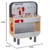 Janod BricoKids Reversable Wood Workbench - 30.5 Magnetic Tool Board - Double-Sided Play Set - Includes 34 Acessories - Ages 3-6 Years - J06476 view 3
