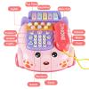 Baby Phone Toy,Baby Toy Phone Cartoon Baby Piano Music Light Toy Children Pretend Phone, Kids Cell Phone Girl with Light Parent-Child Interactive Toy Gift Game Boy Girl Early Education Gift Pink 18M+ view 3
