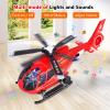 ele ELEOPTION Airplane Toy Infrared Remote Control Plane Toys Helicopter with Lights and Music Aeroplane Toys for 3 4 5 6 7 8 Year Old Boys Girls Kids Gift White view 2