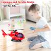 ele ELEOPTION Airplane Toy Infrared Remote Control Plane Toys Helicopter with Lights and Music Aeroplane Toys for 3 4 5 6 7 8 Year Old Boys Girls Kids Gift White view 4