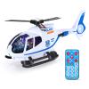 ele ELEOPTION Airplane Toy with Infrared Remote Control Plane Toys Helicopter with Lights and Music for 3 4 5 6 7 8 Year Old Boys Girls Gift White view 1