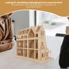 Bird's Wood Shack Gothic Mansion Model Kit - 3D Wooden Puzzle for Youngsters - Easy to Assemble - DIY Craft Kit - Scale 1:24 view 4