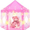 EVOIONOS Princess Tent for Girls, Castle Tent for Girls, Princess Castle Play Tent with Large Star Lights, Kids Tent Indoor Playhouse, Pink Girls Tent, 55 x 53 inches view 1