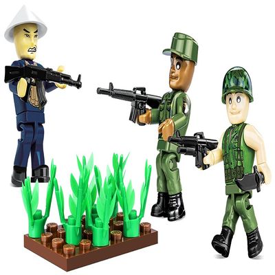 COBI TOYS Historical Collection Vietnam War US Army Soldiers Figures - Model Interlocking Building Block Set # 2047