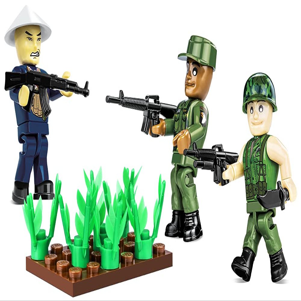 COBI TOYS Historical Collection Vietnam War US Army Soldiers Figures - Model Interlocking Building Block Set # 2047