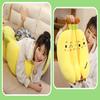 VICKYPOP Banana Plush Toy Cute Cartoon Stuffed Furit Pillow for Home Decor or Kids (Three Conjoined Bananas, 21.6 inches) view 2