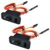 DEVMO 2 Pack JR Style Heavy Duty On/Off Switch with Bright LED and Charge Port RC Products view 2