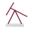 The Swinging Sticks Kinetic Energy Sculpture - Desktop Toy Version (White/Red) view 1