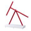 The Swinging Sticks Kinetic Energy Sculpture - Desktop Toy Version (White/Red) view 2