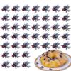 120pcs Mini Plastic Flies Simulated Insects, Joke Toys Prank for Halloween Party Favors, Black view 1