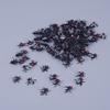 120pcs Mini Plastic Flies Simulated Insects, Joke Toys Prank for Halloween Party Favors, Black view 4