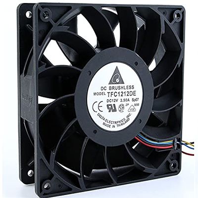 TFC1212DE Fan TFC1212DE 12V 3.9A 12038 Double Ball Strong Pressure Type Violent Cooling Fan