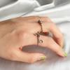 Long tiantian Fidget Rings for Women Silver Fidget Ring Anxiety Rings Fidget Spinner Rings for Anxiety To My Daughter Fidget Ring Gifts from Mom Stress Relief Rings Christmas Stocking Stuffers view 2