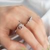 Long tiantian Fidget Rings for Women Silver Fidget Ring Anxiety Rings Fidget Spinner Rings for Anxiety To My Daughter Fidget Ring Gifts from Mom Stress Relief Rings Christmas Stocking Stuffers view 3