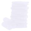 16 Pack Baby Washcloths - 10x10 Inch, Microfiber baby towel - Absorbent and Soft baby Wash Clothes for Newborns, Infants and Toddlers - Quick Dry for baby boys and girls face towel - White view 1