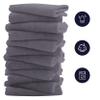 16 Pack Baby Washcloths - Luxury Coral Fleece - Extra Absorbent and Soft Wash Clothes for Newborns, Infants and Toddlers - Suitable for Sensitive Skin and New Born - Baby Shower - Grey, 10x10 Inch view 3