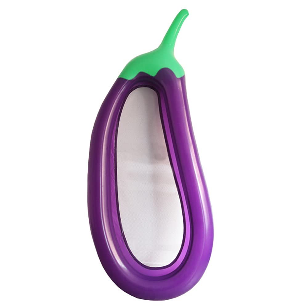 Inflatable Pool Float,Pool Lounger Float for Adult,Eggplant mesh Bottom Pool Float,Pool Floating Chair, Great for Chilling in The Pool and Have held up with Kids Crawling on Them. (250x110cm)
