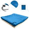 Sandbox Cover Square with Drawstring, Oxford Cloth Sandbox Canopy Waterproof Sandpit Pool Cover Anti UV Sandbox Protection Cover for Sandpit Toys Swimming Pool and Furniture (Blue, 47 x 47inch) view 3