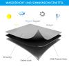 Sandbox Cover Square with Drawstring, Oxford Cloth Sandbox Canopy Waterproof Sandpit Pool Cover Anti UV Sandbox Protection Cover for Sandpit Toys Swimming Pool and Furniture (Black, 47 x 47inch) view 2