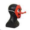 WYKBPX Anime Urokodaki Sakonji Cosplay Mask Halloween Latex Full Face Mask with Red Long Nose 3D Party Costume Props (red) view 3