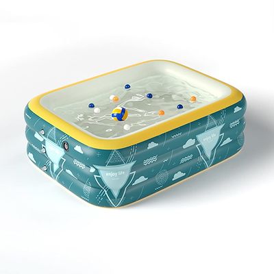 inflatable pool, Free Inflatable Pump,Family Full-Size Kiddie Pools, Inflatable Lounge Pool for Kiddie, Kids, Adult, Toddlers for Ages 3+,Outdoor, Garden, Backyard,Five Size Options.