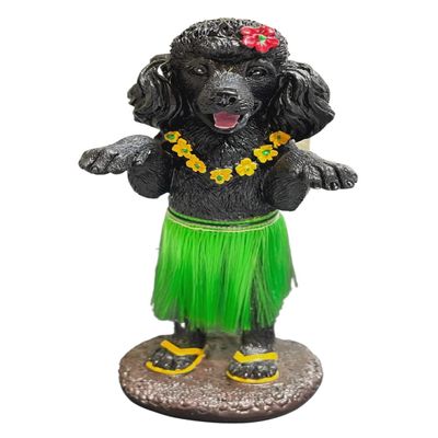 Franchise Figurine Co Hula Dog Dashboard Doll Car Accessories Bobblehead for Van Life and Beach Creations | German Shepherd | Golden Retriever | Labrador Retriever (Poodle)