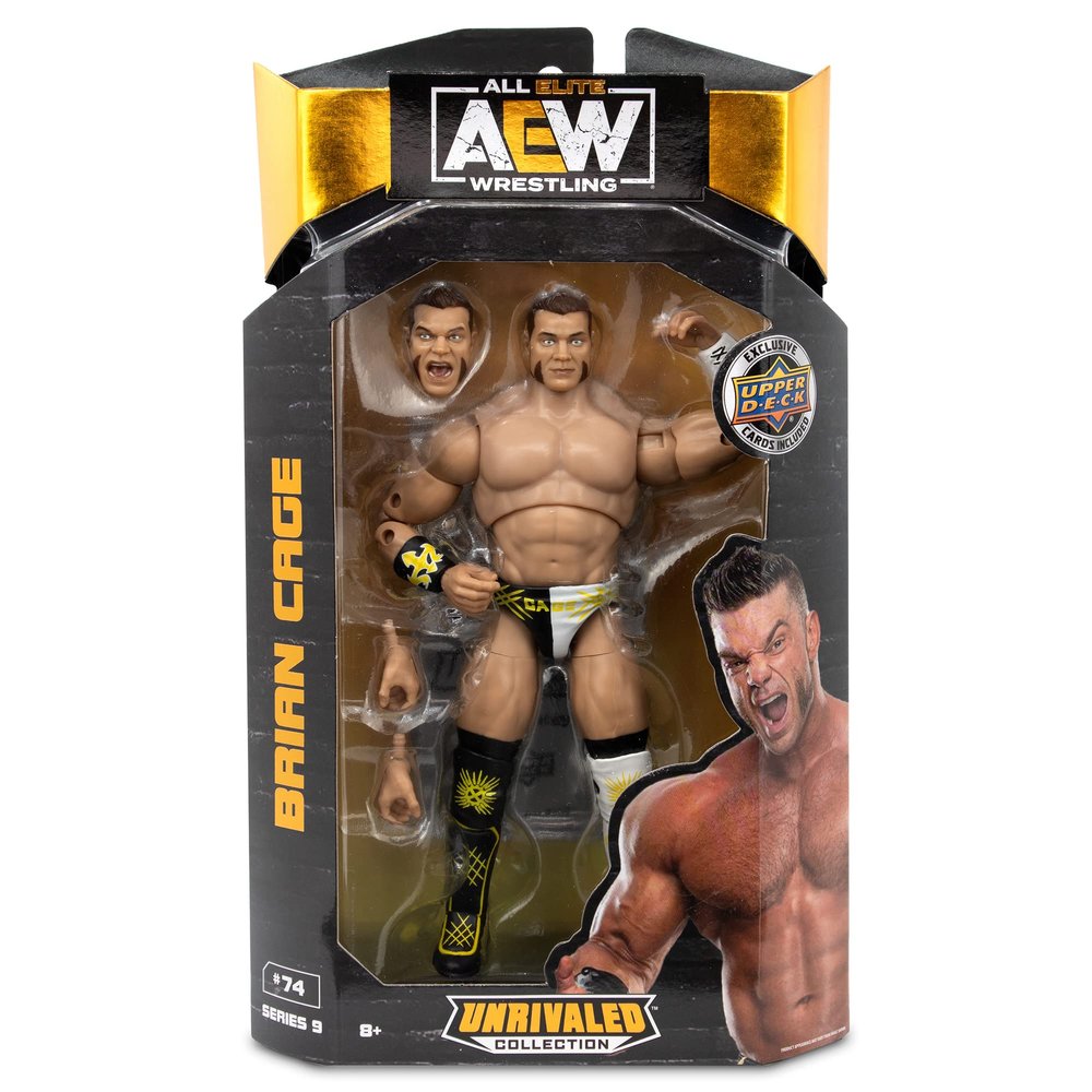 All Elite Wrestling - 6-Inch Brian Cage Figure AEW Unrivaled Collection Series 9