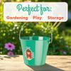 Toysmith Kids Gardening & Beach Bucket  5 Metal Pail with Grippable Handle | Assorted Bee & Beetle Colors | Durable Steel for Outdoor Play - 1 Count view 4