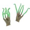 10 Silicone Finger Tentacle Puppets Green Glow-in-The-Dark view 1
