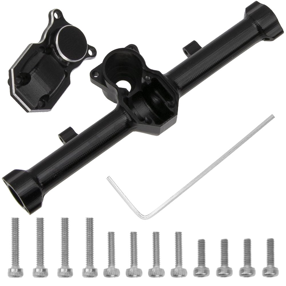 Vgoohobby Aluminum Alloy Axle Housing Case Diff. Housing Upgrade Part Compatible with Axial SCX24 90081 AXI00002 1/24 RC Crawler Car (Rear)